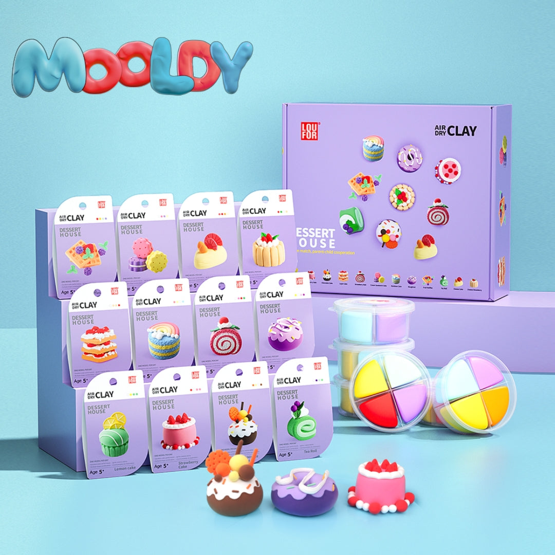 Kit x12 figuras Mooldy premium edición POSTRES