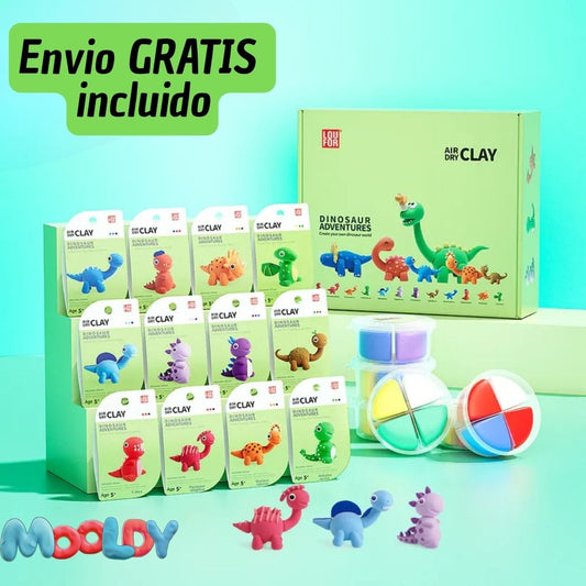 Kit x12 figuras Mooldy premium edición DINOSAURIOS