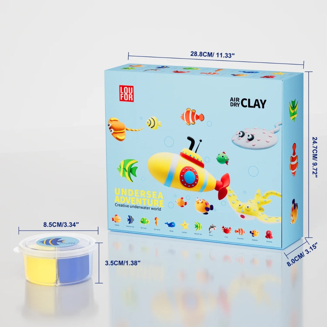 Kit x12 figuras Mooldy premium edición SUBACUATICA
