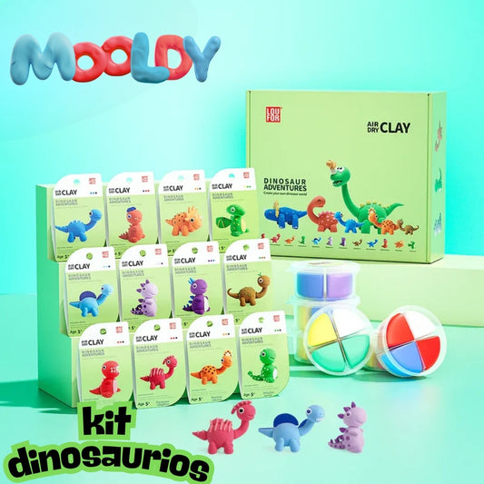 Kit x12 figuras Mooldy premium edición DINOSAURIOS