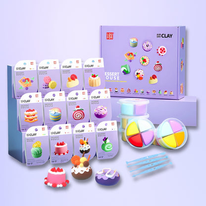 Kit x12 figuras Mooldy premium edición POSTRES