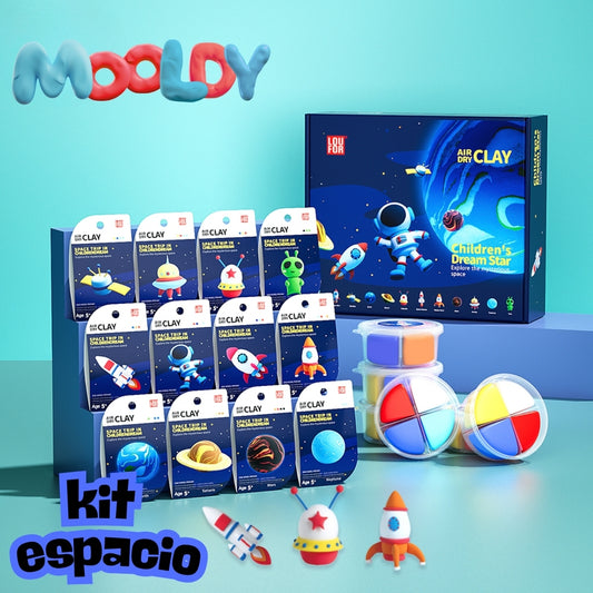 Kit x12 figuras Mooldy premium edición ASTRONAUTA