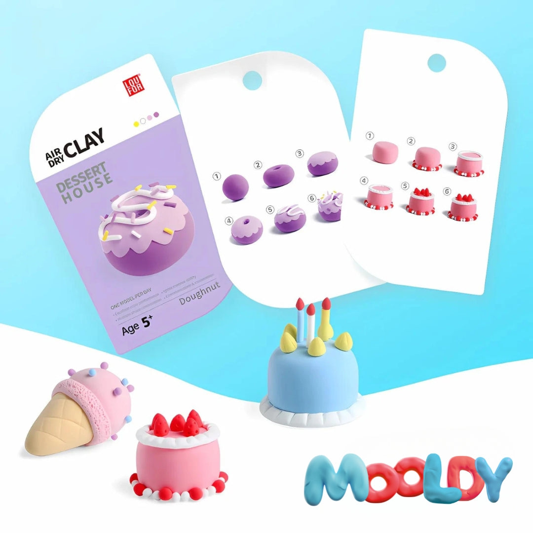 Kit x12 figuras Mooldy premium edición POSTRES