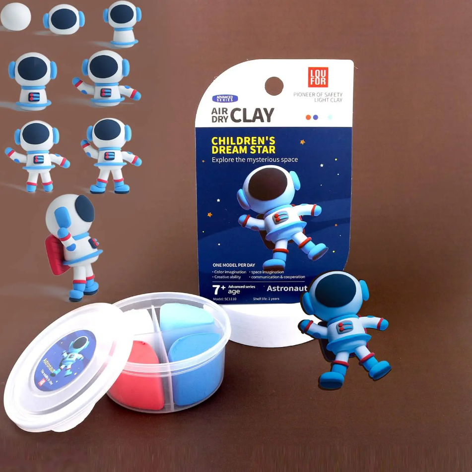 Kit x12 figuras Mooldy ASTRONAUTA