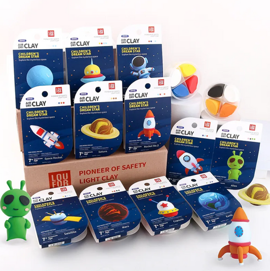 Kit x12 figuras Mooldy ASTRONAUTA